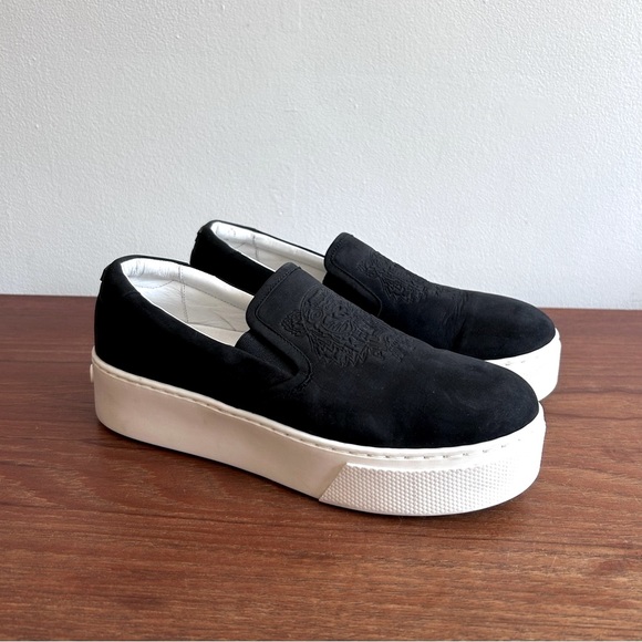 KENZO Platform Sneakers w/Embossed Tiger Logo - Picture 2 of 12